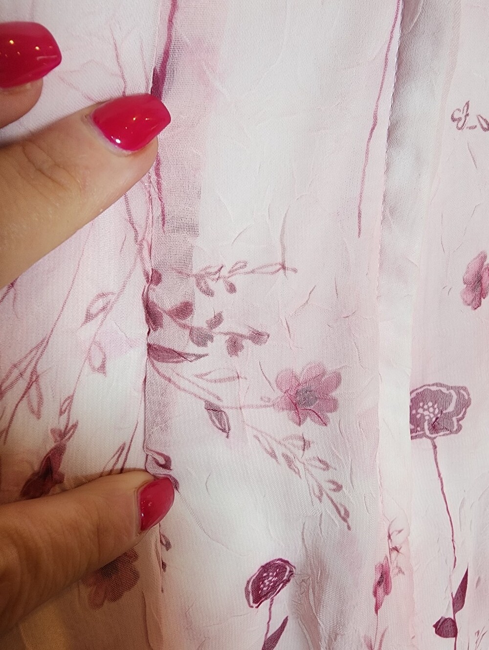 NWT Vtg 90s Y2K Byer Too! California Mini Dress Pink Purple Floral Size 7 - Picture 8 of 15